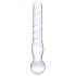 GLAS – dvikalė stiklinė dildo (skaidri)