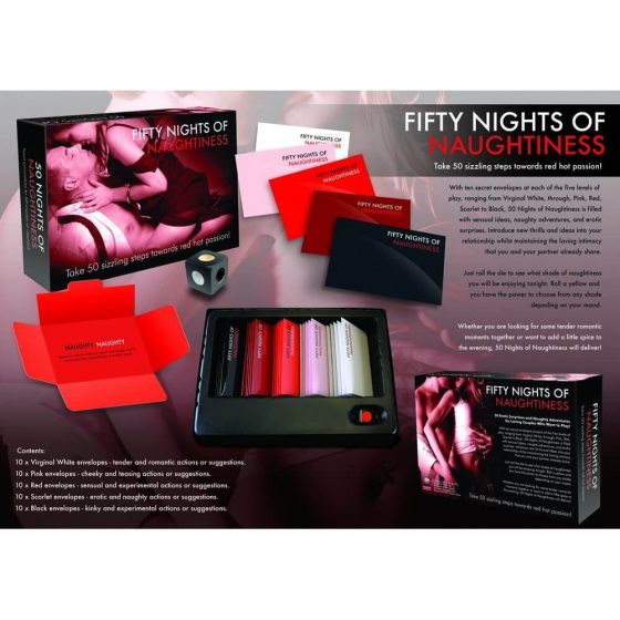 FIFTY NIGHTS OF NAUGHTINESS - erotinis stalo žaidimas (anglų kalba)