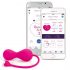 LOVELIFE BY OHMIBOD - KRUSH - Išmaniosios įkraunamos geišos kamuoliukai duetas (rožinis) 