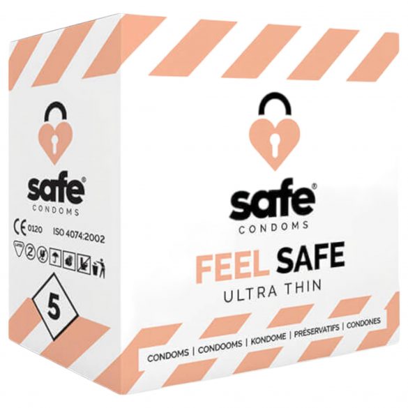 SAFE Feel Safe - plonas prezervatyvas (5 vnt) 