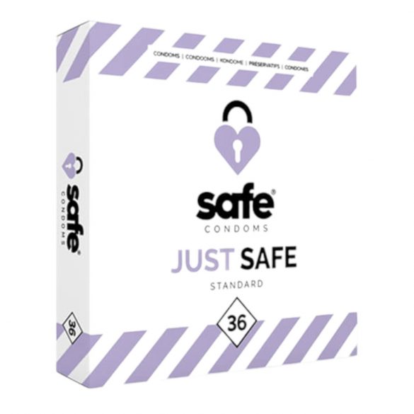 SAFE Tiesiog Saugus - standartiniai vaniliniai prezervatyvai (36 vnt.)