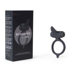 B SWISH Bcharmed - vibruojantis penio žiedas (juodas)