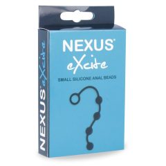   Nexus Excite - maža analinė karoliukų grandinė (4 karoliukai) - juoda