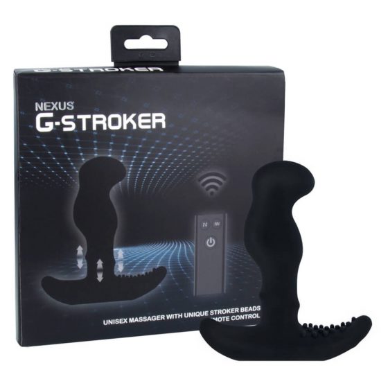 Nexus G-stroker - nuotolinio valdymo prostatos vibratorius (juodas)