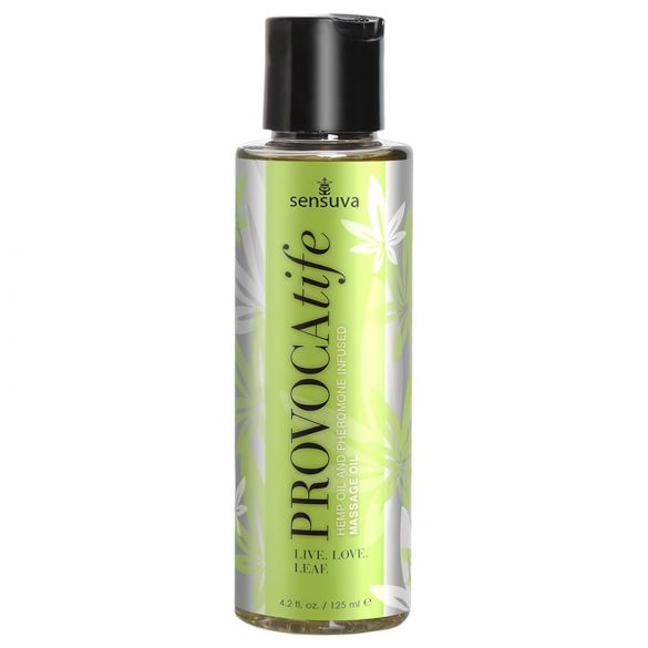 Sensuva Provocatife konoplia - su feromonais masažo aliejus (120ml) 