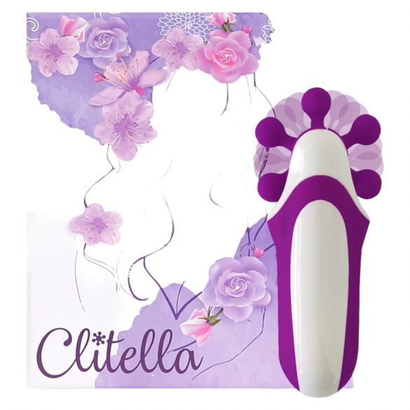 FEELZTOYS Clitella - akumuliatorinis, sukamasis, oralinis vibratorius (violetinis) 