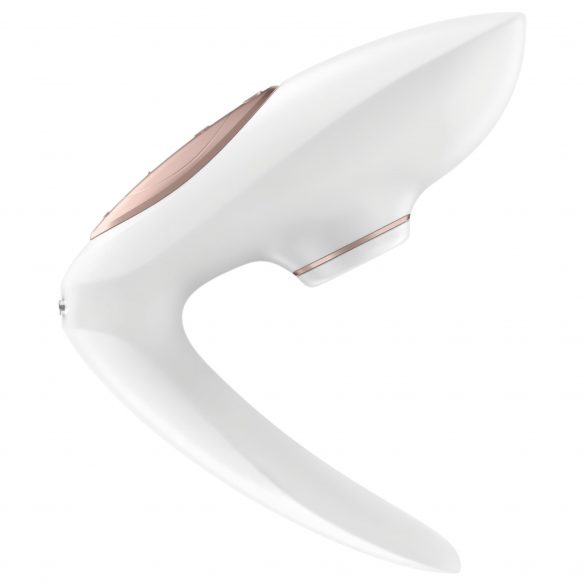 Satisfyer Pro 4 Poroms - akumuliatorinis oro bangų poros vibratorius (baltas) 