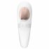 Satisfyer Pro 4 Poroms - akumuliatorinis oro bangų poros vibratorius (baltas) 