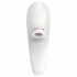 Satisfyer Pro 4 Poroms - akumuliatorinis oro bangų poros vibratorius (baltas) 