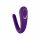 Satisfyer Double Classic - atsparus vandeniui, akumuliatorinis porų vibratorius (violetinis)