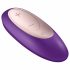 Satisfyer Double Plus Remote - radijo, įkraunamas porų vibratorius (violetinis) 