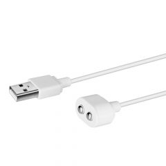 Satisfyer - baltos magnetinis USB įkrovimo kabelis