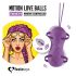 FEELZTOYS Twisty - belaidis, atsparus vandeniui, besisukantis vibracijos kiaušinis (violetinis) 