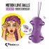 FEELZTOYS Twisty - belaidis, atsparus vandeniui, besisukantis vibracijos kiaušinis (violetinis) 