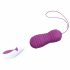 FEELZTOYS Foxy - įkraunamas, nuotolinio valdymo, vandeniui atsparus vibruojantis kiaušinėlis (violetinis) 