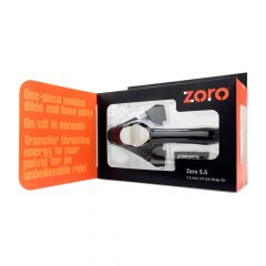 Perfect Fit ZORO 5.5 - prisegamas dildo (14 cm) - juodas