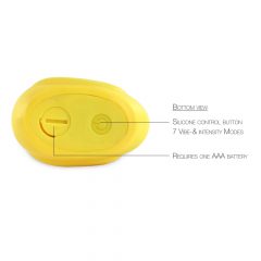  Mano Antytė 2.0 - žaisminga antis, atspari vandeniui klitorio vibracija (geltona)