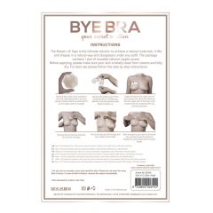   Bye Bra A-C - nematoma krūtinės kėlimo juosta - kūno spalvos (4 poros)