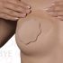 Bye Bra A-C - nematoma krūtinės kėlimo juosta - kūno spalvos (4 poros)