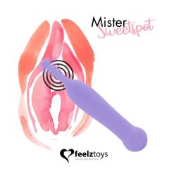   FEELZTOYS Mister Sweetspot - įkraunamas, atsparus vandeniui klitorio vibratorius (violetinis)