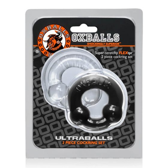 OXBALLS Ultraballs - ypač tvirtas rutulinis penio žiedų rinkinys (2 dalių)