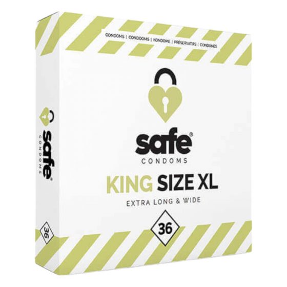 SAFE King Size XL - ypač didelės prezervatyvai (36 vnt.)