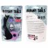 FEELZTOYS Bunny Tails - metalinis analinis dildo su triušio uodega (sidabrinė-violetinė)